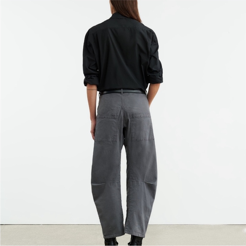 Nili Lotan Shon Corduroy Pant in Vintage Gray Size 2 Barrel NEW - Picture 2 of 11